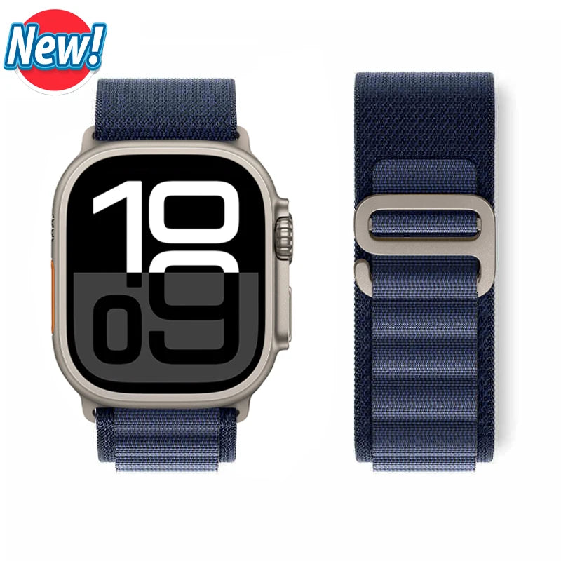 Alpine Loop Strap for Apple Watch Ultra 2/10/9/SE/8/7/6/5/4/3/2/1 - 38-49mm - Nylon Band