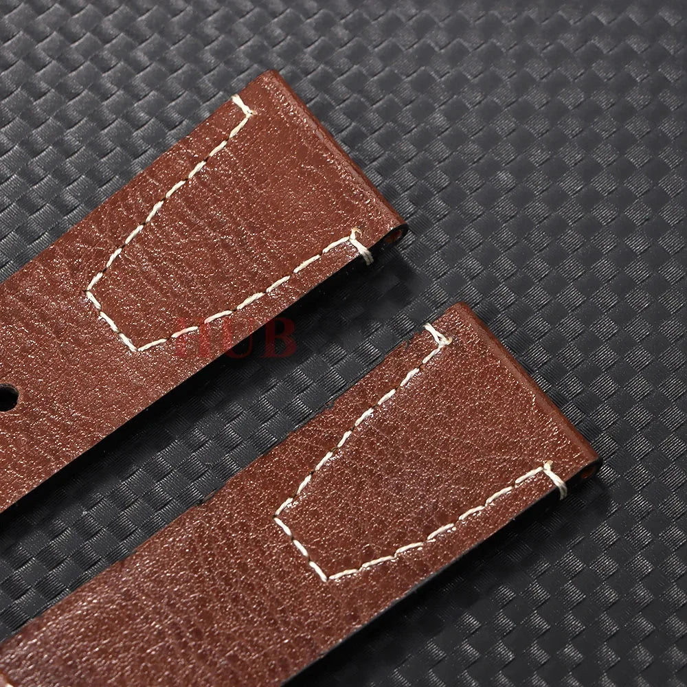 20mm 22mm Vintage Oil Wax Cowhide Watchband for Omega & Seiko STRAPS