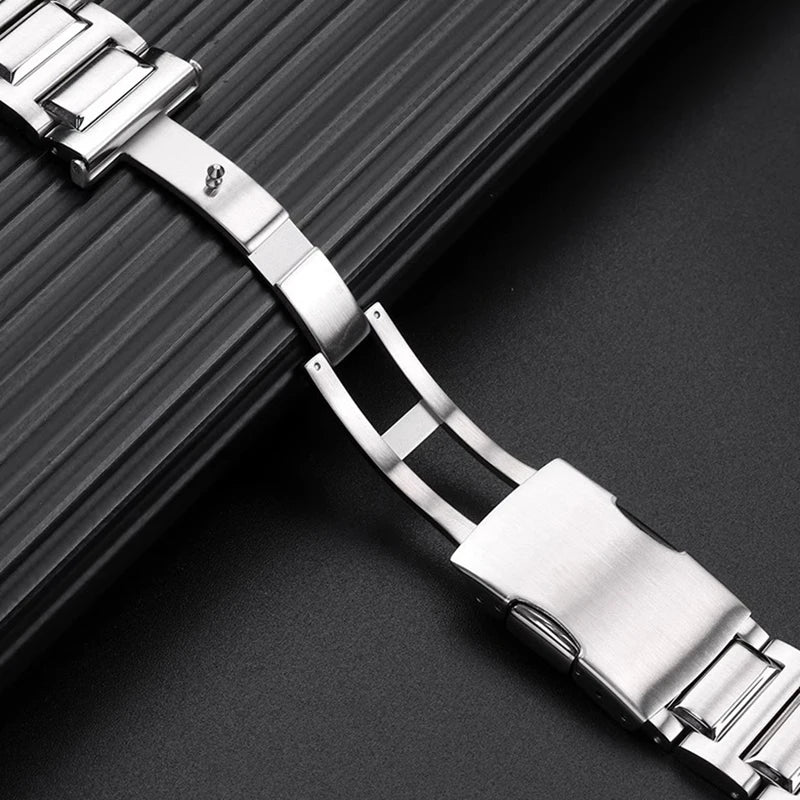 Stainless Steel Notched Bracelet for Citizen Eco-Drive CA4250, AW1420 & CA4252 STRAPS