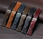 Vintage Oil Wax Leather Watchband for Omega & Seiko – Genuine Cowhide Strap STRAPS