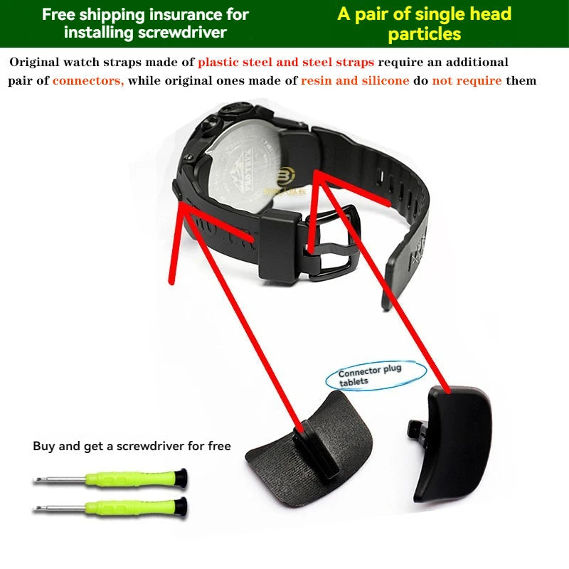 Nylon Canvas Strap for Casio PROTREK PRW-3000/3100/6000/6100Y With Tools 180mm Band STRAPS