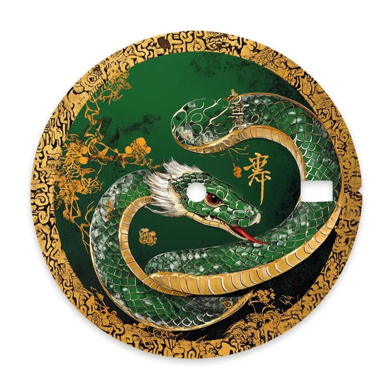 Seiko Mods NH35 DIY Custom New Year Snake Watch Dial - 28.5mm