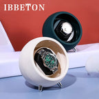 Single Watch Winder - Dual Power, Quiet Mabuchi Motor STRAPS