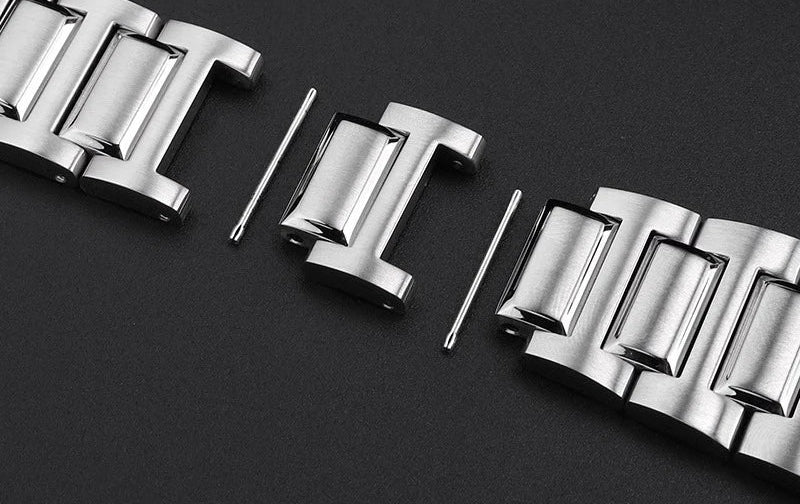 Stainless Steel Notched Bracelet for Citizen Eco-Drive CA4250, AW1420 & CA4252 STRAPS