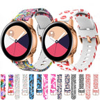 20mm 22mm Patterned Silicone Strap for Samsung Galaxy, Huawei & More STRAPS