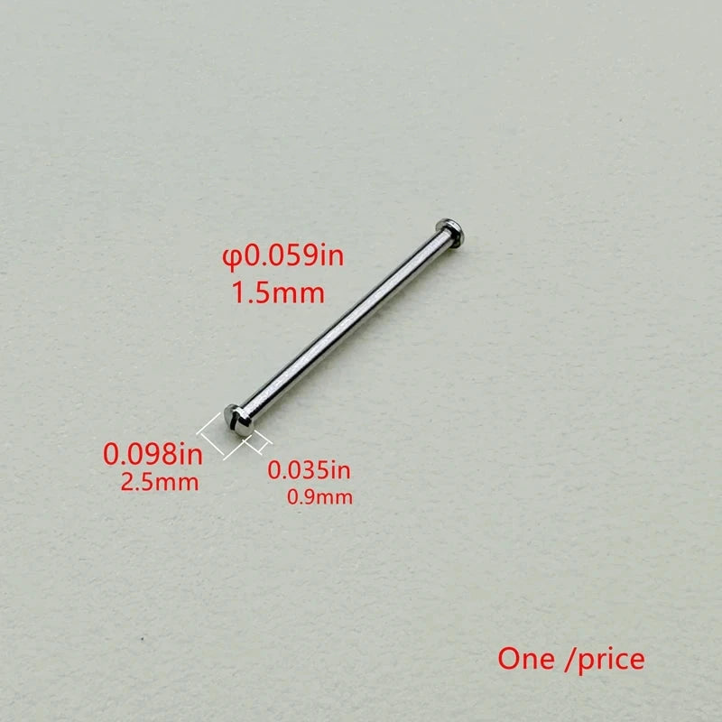 1.5mm Stainless Steel Watch Strap Screw Rod Pin – Rotating Fixed Ear Bolt STRAPS