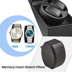 Double Watch Winder - PU Leather Case with Quiet Japanese Motor STRAPS