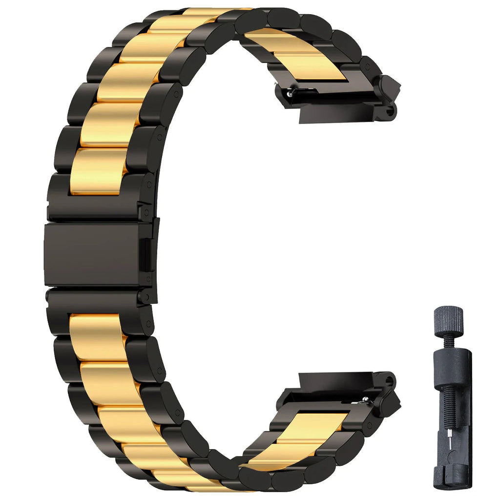 Stainless Steel Luxury Link Bracelet for Amazfit T-Rex 3, T-Rex 2, T-Rex Ultra & Pro STRAPS