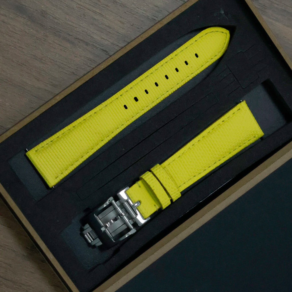 Universal Sailcloth Signature FKM Rubber Strap for Omega, Tudor, Rolex & Cartier