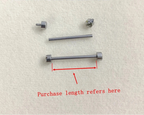 1.3mm Stainless Steel Watch Strap Fastener Screw Rod STRAPS