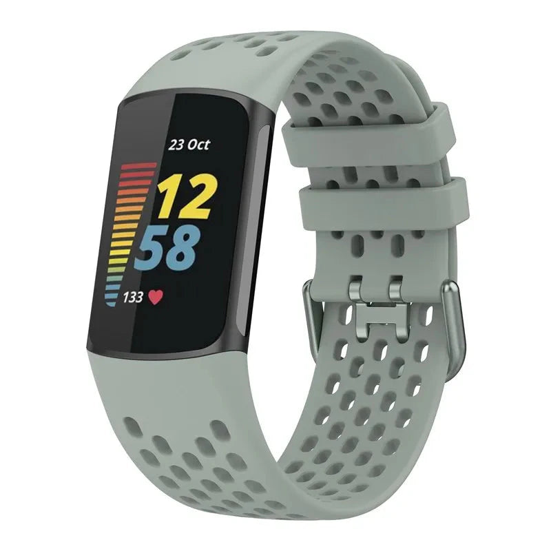 Breathable Soft Silicone Strap for Fitbit Charge 5 / 6 STRAPS