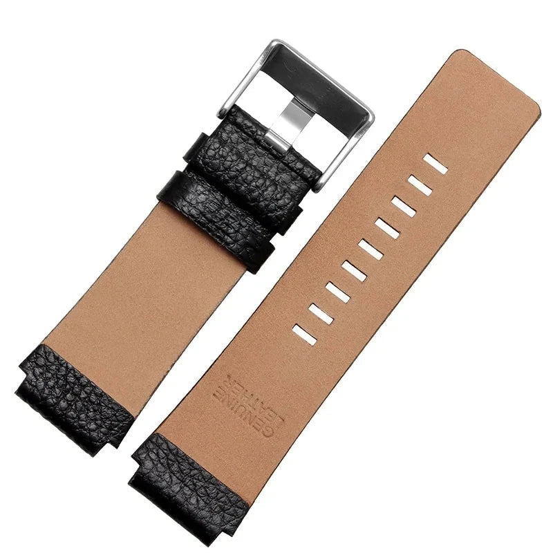 30x22mm Genuine Leather Watchband for Diesel DZ1089 / DZ1123 / DZ1132 STRAPS