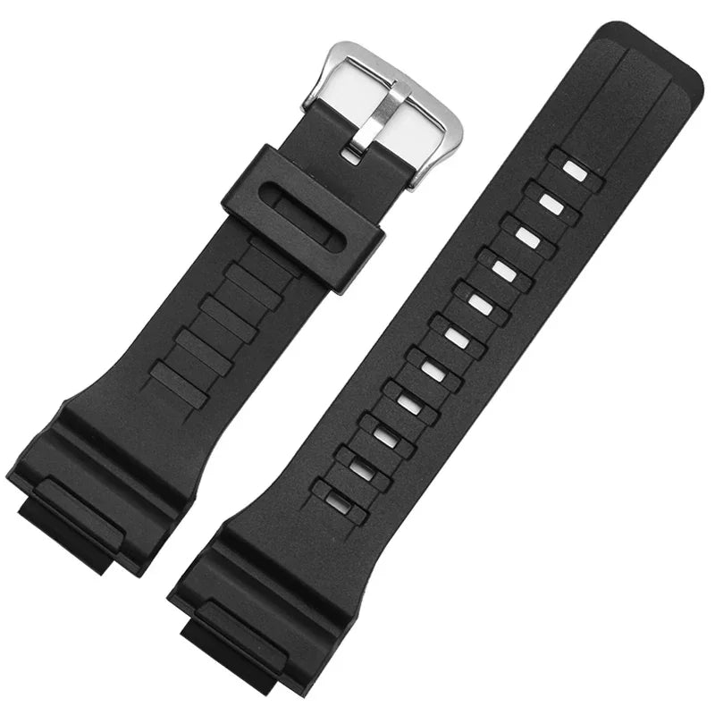 Casio AQ-S810W AEQ-110W W735H W736H Resin Soft Comfortable Silicone Watch Strap 18mm Black STRAPS