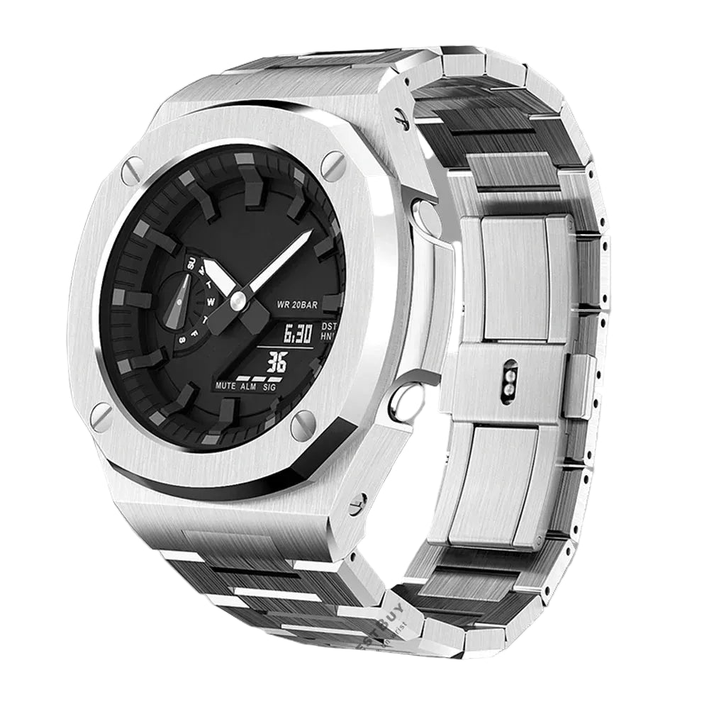 "Nautilus" Style Luxury Modification Kit for Casio G-Shock GA-2100 & GA-2110