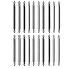 10/20PCS Spring Bars Dia 1.8mm Pins Fit for 16mm 18mm 19mm 20mm 21mm 22mm 23mm 24mm 25mm 26mm 27mm 28mm 30mm Strap Link Bars STRAPS