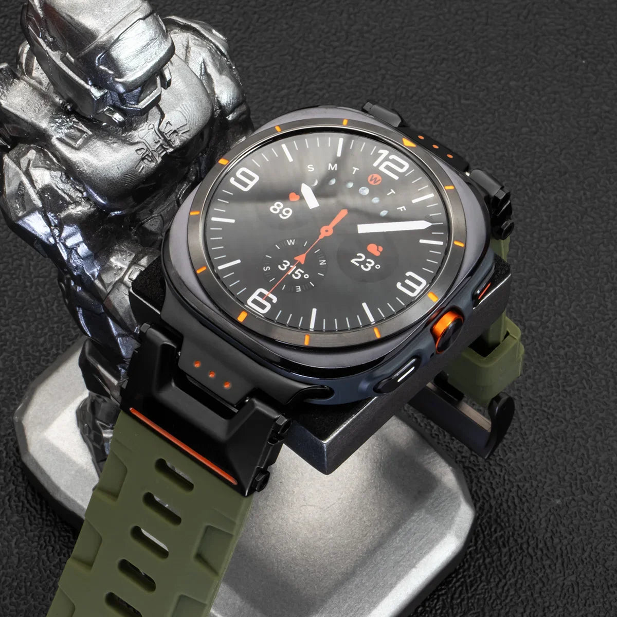 Silicone Strap for Samsung Galaxy Watch Ultra 47mm - No-Gap Curved End STRAPS