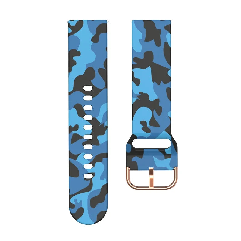 20mm 22mm Patterned Silicone Strap for Samsung Galaxy, Huawei & More STRAPS
