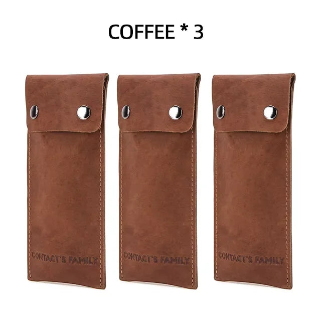 Genuine Leather Watch Pouch - Single Slot Travel Case STRAPS