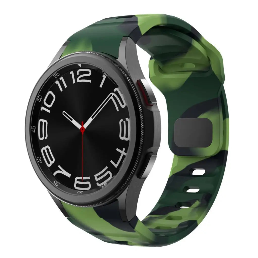 Silicone Strap for Samsung Galaxy Watch 6 Classic 47mm 43mm / 5 Pro 45mm / 4 46mm 42mm / 6 40mm 44mm