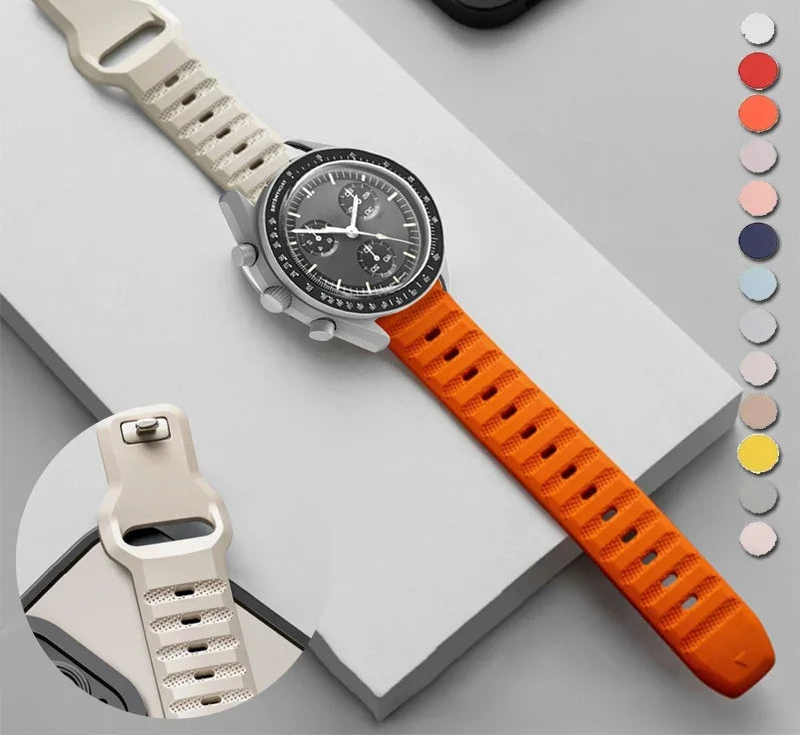 20mm Silicone MoonSwatch Strap | Omega x Swatch Planet Series Sport Band