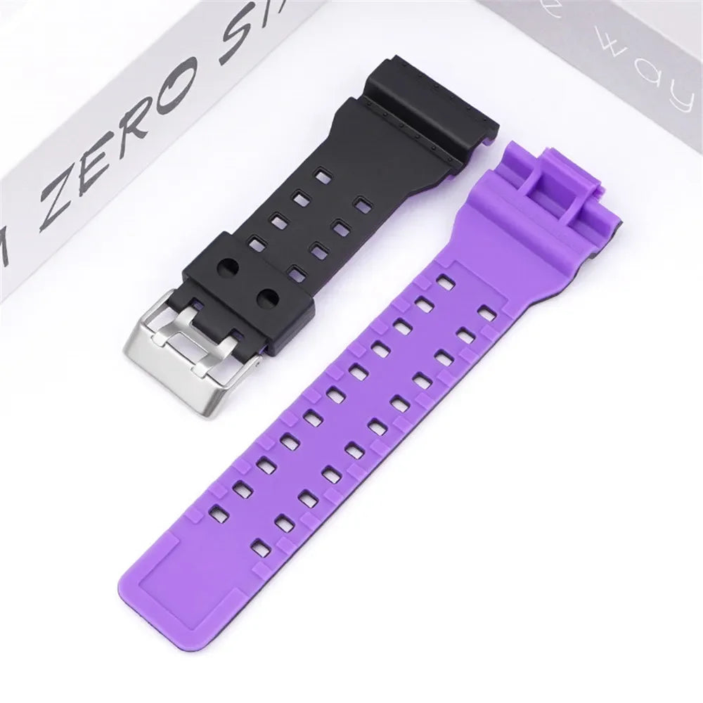 Silicone Strap for Casio G-Shock GA/GD/GLS Series – 16mm Resin Replacement Band STRAPS