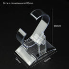 Transparent C-Shaped Bracelet & Watch Display Stand Organizer STRAPS