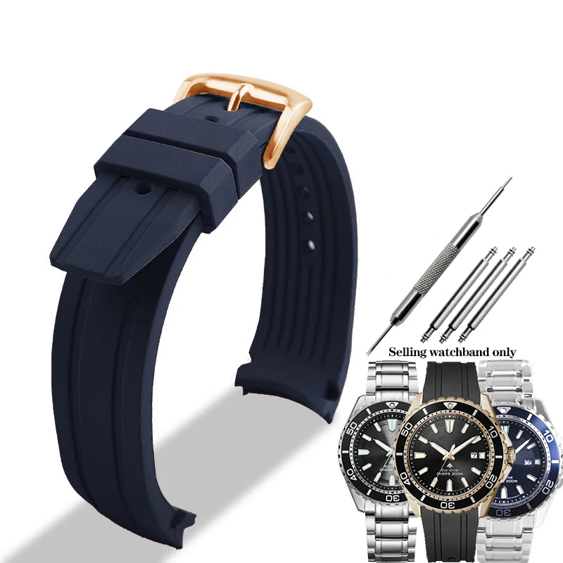 Citizen Promaster Curved Rubber Strap | BN0190 BN0191 BN0193 Models