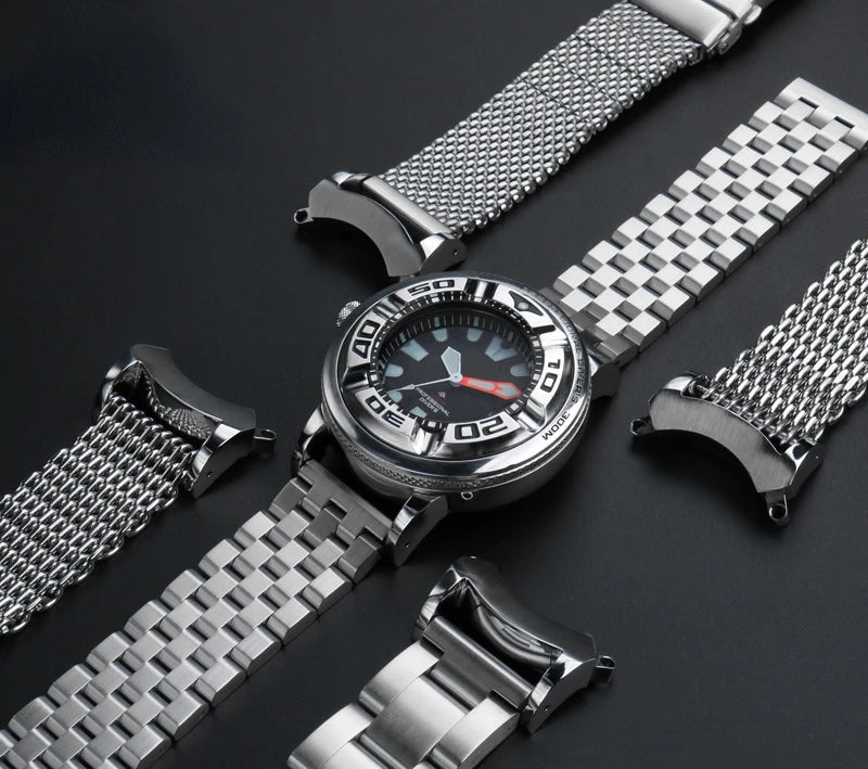 Citizen Eco-Zilla Stainless Steel Lug Adapters & Bracelet | BJ8050-08E Models