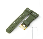 Casio G-SHOCK GWG-1000GB Blue Red Green Silicone Watchband 22cm Resin Strap STRAPS