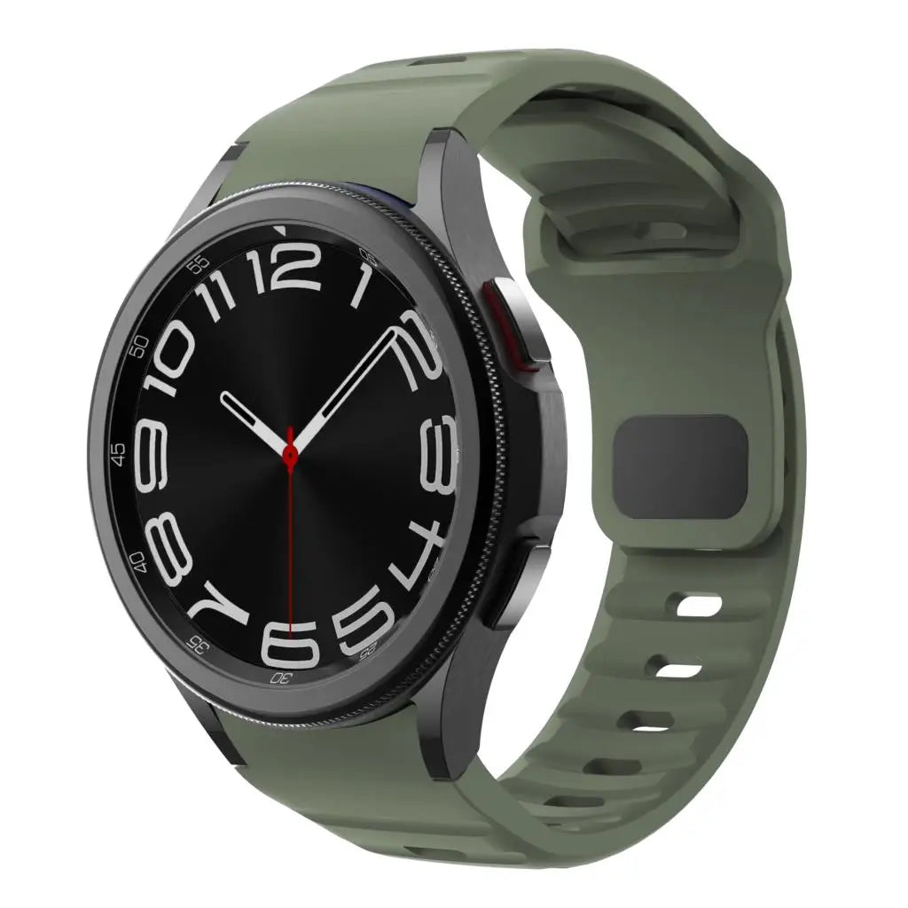 Silicone Strap for Samsung Galaxy Watch 6 Classic 47mm 43mm / 5 Pro 45mm / 4 46mm 42mm / 6 40mm 44mm