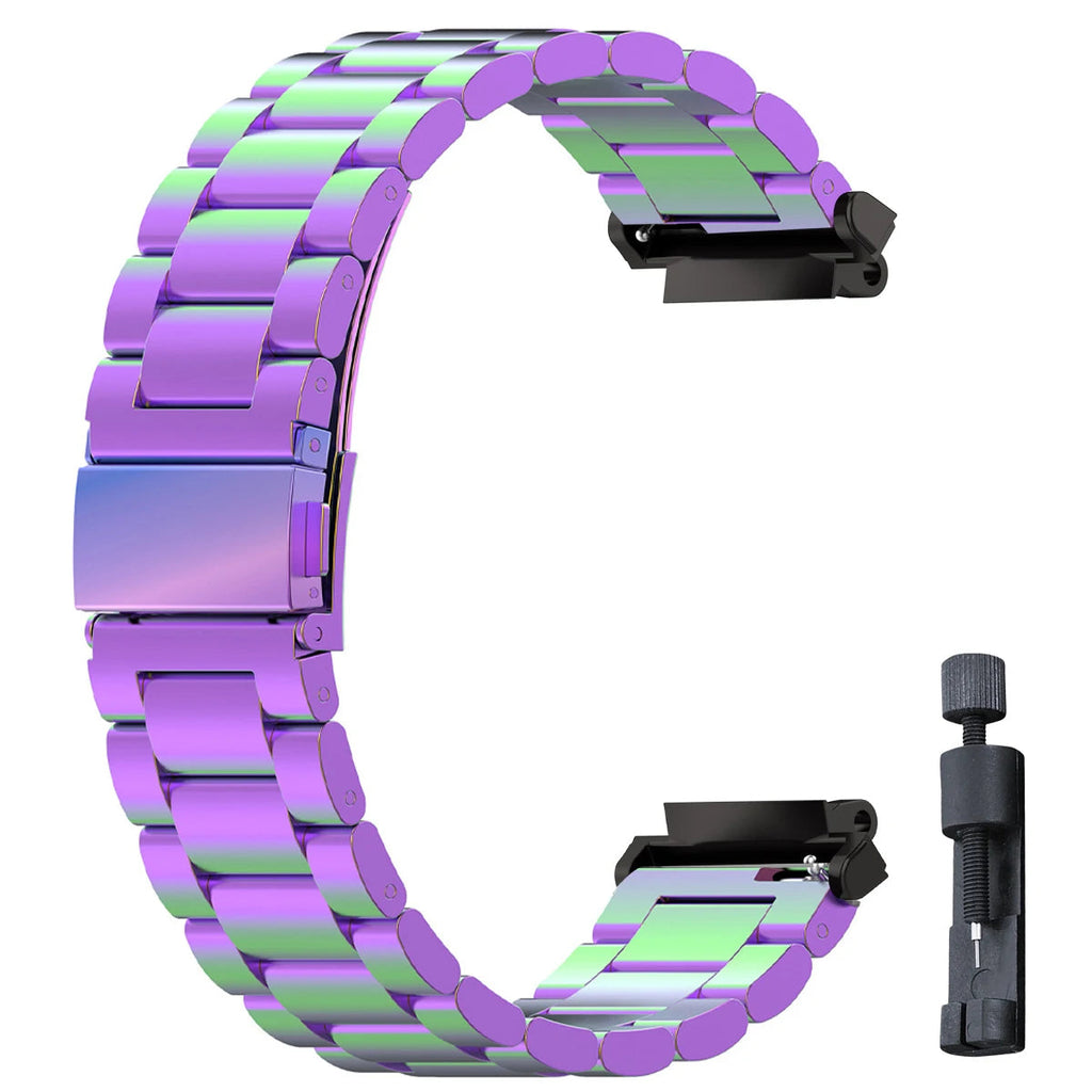Stainless Steel Luxury Link Bracelet for Amazfit T-Rex 3, T-Rex 2, T-Rex Ultra & Pro STRAPS