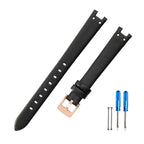Genuine Leather Notched Strap for Timex TW2V45100 Legacy & Anne Klein AK-2156 AK-2157 12*6mm STRAPS