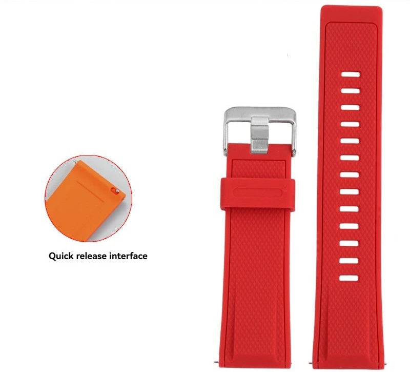 Quick-Release Silicone Sport Strap for Casio G-Shock GA-2000, GA-2300 & Pro Trek PRW-6600, PRG-600/650Y STRAPS