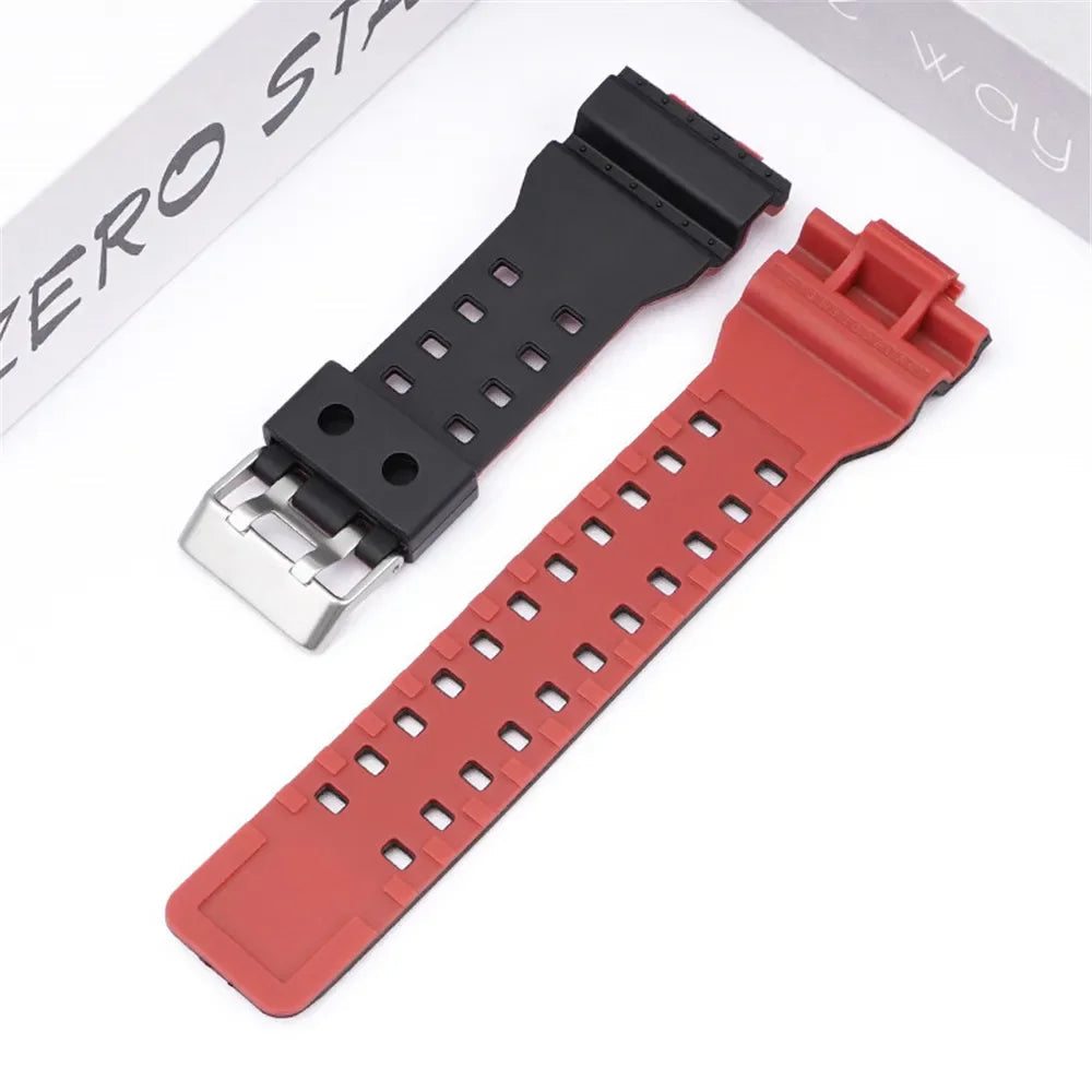 Silicone Strap for Casio G-Shock GA/GD/GLS Series – 16mm Resin Replacement Band STRAPS