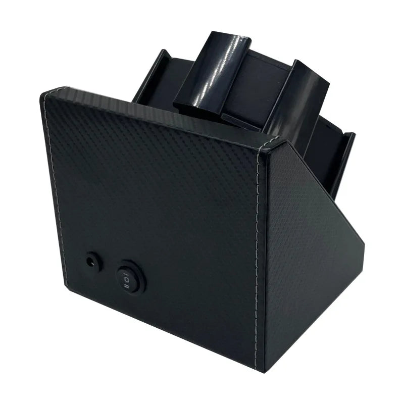 Single Watch Winder - PU Leather Case with 2 Rotation Modes STRAPS