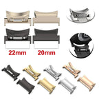 2PCS Quick Fit Adapter for Samsung Galaxy Watch 6 44mm 40mm / 6 Classic 47mm 43mm / 5 Pro / 4 Stainless Steel Connector STRAPS
