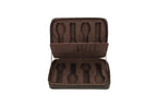 Crazy Horse Leather Watch Case - Vintage 4/8 Slot Zipper Travel Box STRAPS