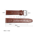 20mm 22mm Vintage Oil Wax Cowhide Watchband for Omega & Seiko STRAPS