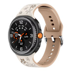 Engraved Silicone Band for Samsung Galaxy Watch 8 44mm 40mm & Galaxy Watch 8 Classic 46mm