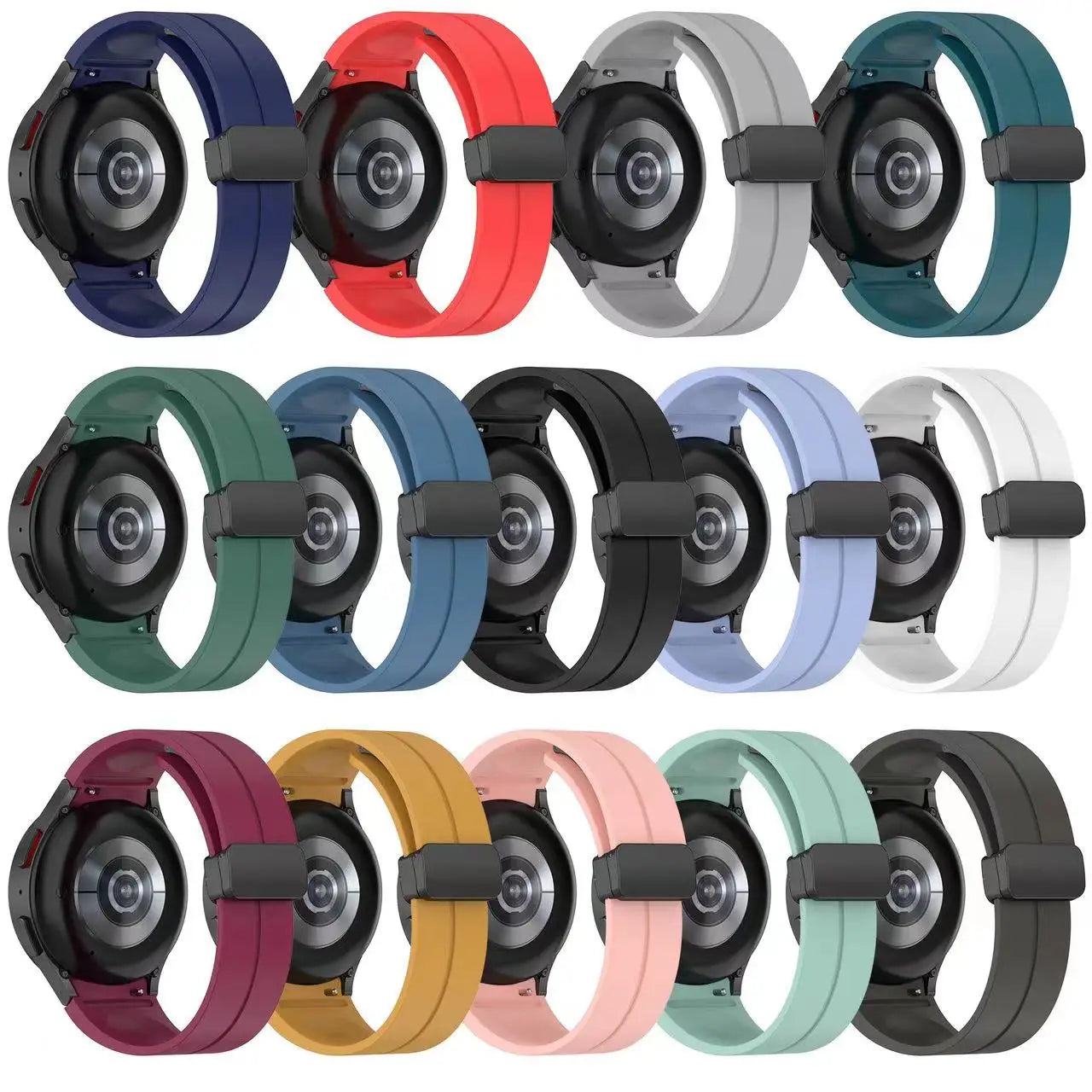 No-Gap Magnetic Silicone Strap for Samsung Galaxy Watch 7/6/5/4 Series STRAPS