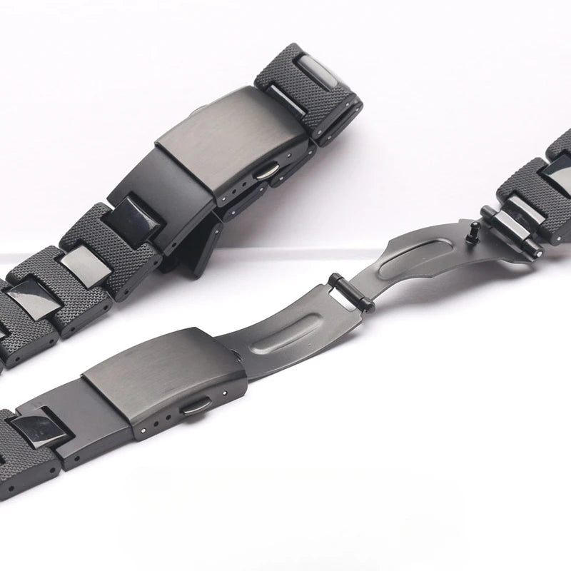 Watch Band for Casio G-Shock DW-5600 GW-M5610 DW-6900 GW-B5600 GMW-B5000 16mm Plastic Steel Bracelet