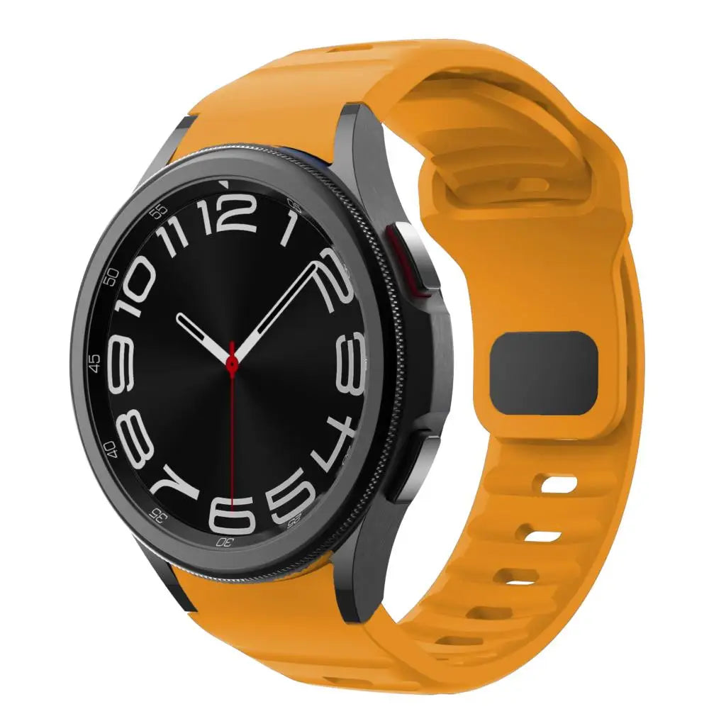 Silicone Strap for Samsung Galaxy Watch 6 Classic 47mm 43mm / 5 Pro 45mm / 4 46mm 42mm / 6 40mm 44mm