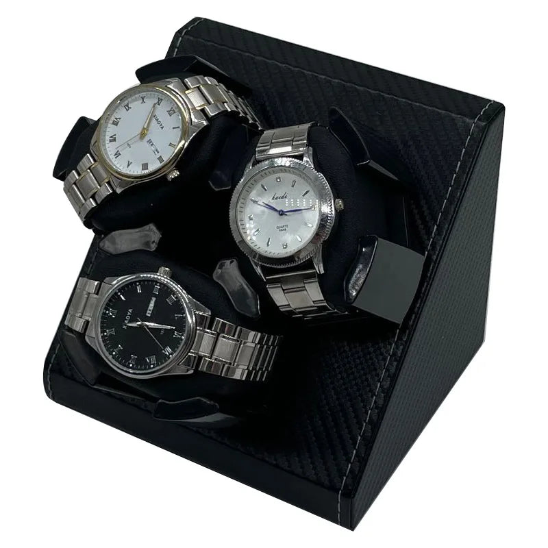 Single Watch Winder - PU Leather Case with 2 Rotation Modes STRAPS