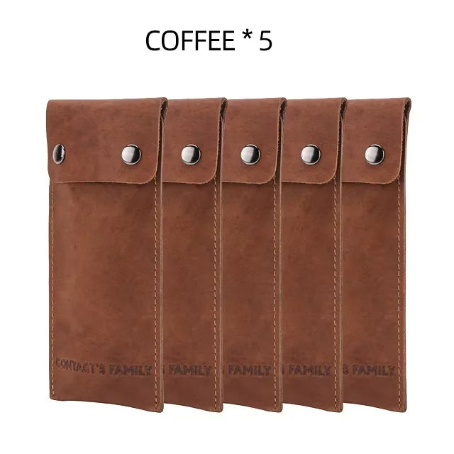 Genuine Leather Watch Pouch - Single Slot Travel Case STRAPS