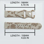 20mm Two-Tone Dandelion Silicone Strap for Samsung Galaxy Watch 4/5/6/7 STRAPS