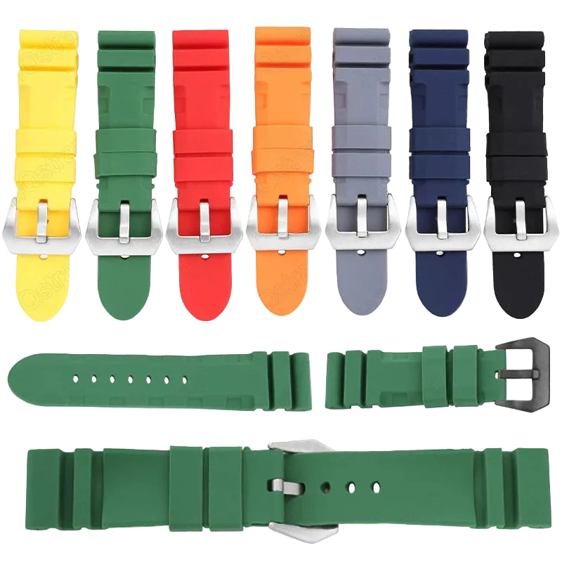 Soft Silicone Strap for Panerai Luminor (PAM01312), Radiomir (PAM00183), & Submersible (PAM00973) STRAPS