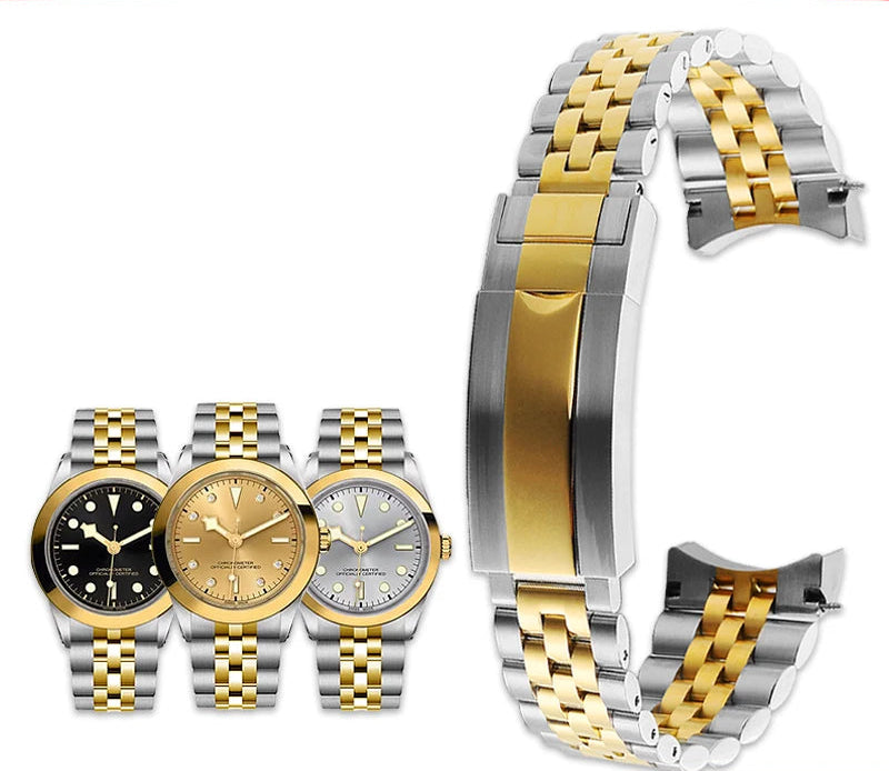 Jubilee Stainless Steel Bracelet for Tudor Black Bay Heritage Chrono M7941A 79360N 20mm 21mm 22mm STRAPS