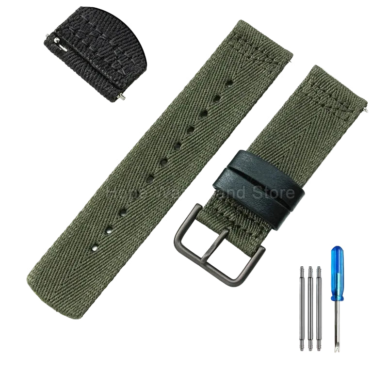 Air-Permeable Nylon Bracelet for Casio PRG-650YB, PRW-6600, GA-2000, & GA-2300 STRAPS
