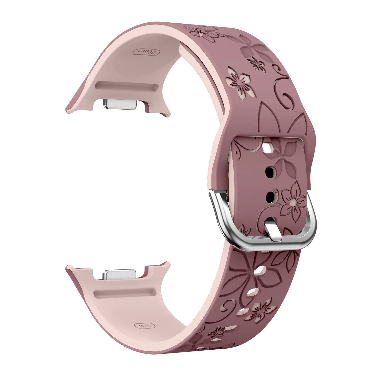 Engraved Silicone Band for Samsung Galaxy Watch 8 44mm 40mm & Galaxy Watch 8 Classic 46mm