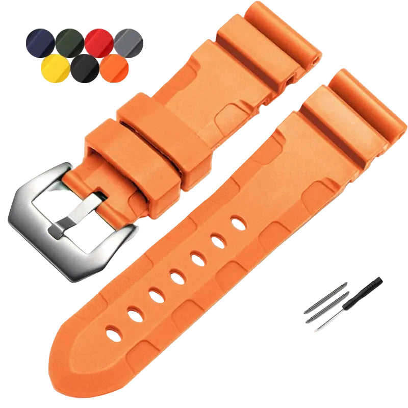 Soft Silicone Strap for Panerai Luminor (PAM01312), Radiomir (PAM00183), & Submersible (PAM00973) STRAPS